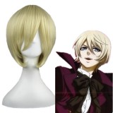 35cm Short Beige Black Butler Alois Trancy Synthetic Anime Cosplay Wig CS-001C