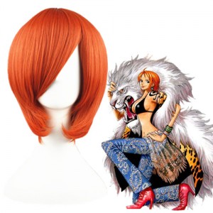 35cm Short Orange Angel BeAts Otonashi Yuzuru Synthetic Anime Cosplay Wig CS-002C