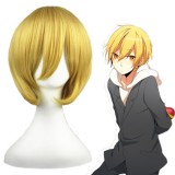 35cm Short Blonde Black Butler Belphegor Synthetic Anime Cosplay Wig CS-001H