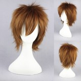 30cm Short Brown Naruto Sabaku no Gaara Syntetic Anime Cosplay Hair Wig CS-014A