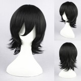 35cm Short Black Bleach Kojima Mizuiro Synthetic Anime Cosplay Wig CS-008A