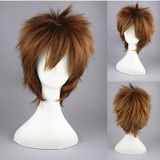 35cm Short Brown Sekai-ichi Hatsukoi Yanase Yuu Synthetic Anime Cosplay Wig CS-012D