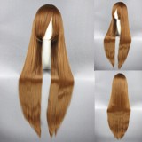 100cm Long Straight Ookami-san to Shichinin no Nakamatachi Ookami Ryoko Wig Brown Anime Cosplay Wig CS-035M