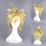 35cm Short  Arcana Famiglia Liberta Wig Synthetic Light Gold Anime Cosplay Wigs CS-058A