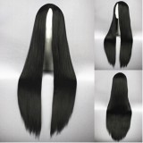 100cm Long Straight One Piece King Wig Synthetic Black Anime Cosplay Wigs CS-035C