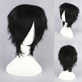 35cm Short Black Sword Art Online Kirigaya Kazuto Wig Synthetic Anime Cosplay Wigs CS-062A