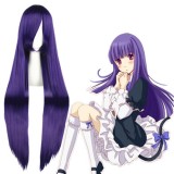 100cm Long Straight Umineko no Nakukoroni Frederica Bernkaste Wig Synthetic Purple Anime Cosplay Wig CS-035D