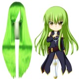 100cm Long Straight Code Geass Wig Green Synthetic Hair Anime Cosplay Wig CS-035P