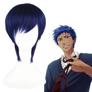 30cm Short Arcana Famiglia Nova Blue Synthetic Anime Cosplay Wigs CS-059A