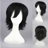 35cm Short Prince of Tennis Akaya Kirihara Synthetic Anime Hair Black Cosplay Wig CS-020A