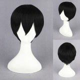 35cm Short Arcana Famiglia Jolly Wig Black Synthetic Anime Cosplay Wigs CS-063A