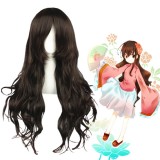 65cm Long Curly NO.6 Original Soundtrack Inukashi Dark Brown Anime Cosplay Wig CS-031A