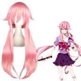 100cm Long Straight The Future Diary Gasai Yuno Wig Synthetic Hair Light Pink Anime Cosplay Wigs CS-052A