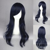 65cm Long Curly Prince of Tennis Kisarazu Ryou Blue&Black Mixed Anime Cosplay Hair Wig CS-030A