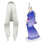 100cm Long Straight The Legend of Qin Snow Girl Wig Synthetic White Anime Cosplay Wig CS-035B