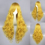 90cm Long Wave Touhou Project Watatsuki no Toyohime Wig Light Gold Anime Cosplay Wigs CS-065B