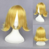 40cm Short Blonde VocAloid Lin Wig Synthetic Anime Cosplay Hair Wigs CS-079A