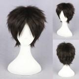 30cm Short Brown Shingeki no Kyojin Eren Jager Wig Synthetic Anime Cosplay Wigs CS-086A
