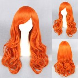 65cm Long Wave Orange One Piece Cosplay Nami(2years later) Synthetic Anime Cosplay Wigs CS-115A