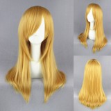 60cm Long Straight Shingeki no Kyojin Krista Lenz Wig Light Gold Anime Cosplay Wigs CS-088A