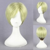 30cm Short Shingeki no Kyojin Erwin Smith Wig Green Mixed Anime Cosplay Wigs CS-089A