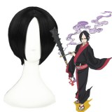 30cm Short Black Hoozuki no Reitetsu Wig Synthetic Anime Hair Cosplay Wig CS-134A