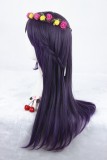 65cm Long Straight Purple Mixed Wigs For Woman Synthetic Anime Cosplay Lolita Wig CS-122A