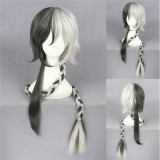 110cm Long Silver White&Gray Vocaloid3 China Wigs Synthetic Hair Anime Cosplay Wig CS-113A