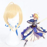 30cm Short Blonde Fate Stay Night/Zero Cosplay Saber Wig Synthetic Anime Cosplay Wig CS-345A