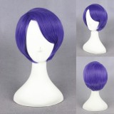 30cm Short Purple Tokyo Ghoul Shuu Tsukiyama Wig Synthetic Anime Cosplay Wig CS-195I