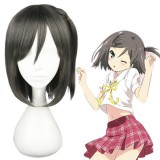 35cm Short Gray The "HENTAI" prince and the stony Cat Tsutsukakushi Tsukiko Wig Synthetic Anime Cosplay Wig CS-190A