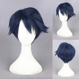 30cm Short Blue Gekkan Shoujo Nozaki Kun-yu Kashima Wig Anime Cosplay Wig CS-213C