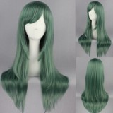 65cm Long Straight Green Kagerou Project Kido Tsubomi Wig Synthetic Anime Cosplay Wigs CS-167F