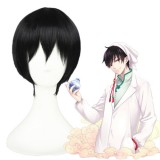 30cm Short Black Hoozuki no Reitetsu Raymon Wig Syntheti Anime Hair Cosplay Wig CS-134B