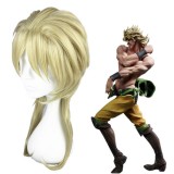 45cm Medium Long JoJo's Bizarre Adventure Dio Brando Wig Light Gold Synthetic Anime Cosplay Wig CS-177D