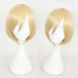 30cm Short Light Golden YURI!!! on Ice Yuri Ripley Wig Synthetic Anime Cosplay Costume Wig CS-317B