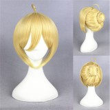 30cm Short Blonde Fate Stay Night Saber Wig Synthetic Anime Cosplay Wig CS-216B