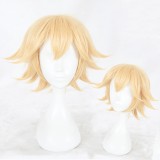 30cm Short Golden AOTU World Jin Wig Synthetic Anime Hair Cosplay Wigs CS-348A