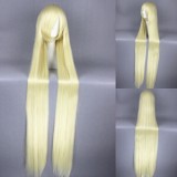 120cm Long Straight Beige Chobits Eruda Wig Synthetic Anime Cosplay Hair Wigs CS-159A