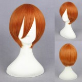 30cm Short Orange Love Live! Hoshizora Rin Wig Synthetic Anime Cosplay Wig CS-181G