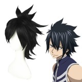 35cm Short Black Fairy Tail Gray Fullbuster Wig Synthetic Anime Cosplay Hair Wigs CS-156A