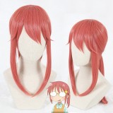 55cm Medium Long Watermelon Red Kobayashi Maid Dragon Kobayashi Wig Synthetic Anime Cosplay Wig CS-325C