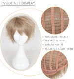 30cm Short Blond Watashi ga Motete Dousunda Hayato Shinomiya Wig Synthetic Anime Cosplay Hair Wig CS-321C