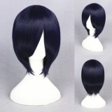 35cm Short Drak Blue Tokyo Ghoul Touka Wig Synthetic Anime Cosplay Hair Wigs CS-195B