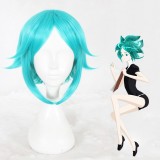 35cm Short Light Green Land of the Lustrous Phosphophyllite Wig Synthetic Anime Cosplay Wig CS-352B