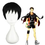 30cm Short Black Haikyuu!! Sawamura Daichi Wig Synthetic Anime Cosplay Wig CS-186C