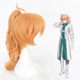 55cm Medium Long Orange Fate/Grand Order Dr.Roman Wig Synthetic Party Hair Anime Cosplay Wigs+1Ponytail CS-345D