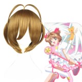 35cm Short Brown Cardcaptor Sakura Wig Synthetic Anime Cosplay Hair Wigs CS-168A