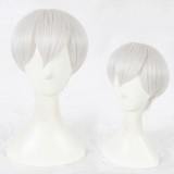 30cm Short Silver Gray NieR:Automata 9S Wig Synthetic Anime Cosplay Hair Wigs CS-327A