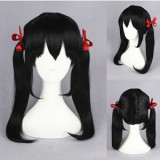 50cm Medium Long Black Love Live! Yazawa Nico Wig Synthetic Anime Cosplay Wig CS-181F